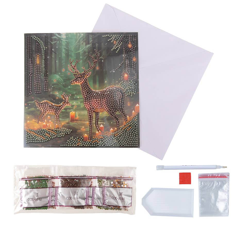 Crystal Art Card Kit: Enchanted Forest | Outset Games
