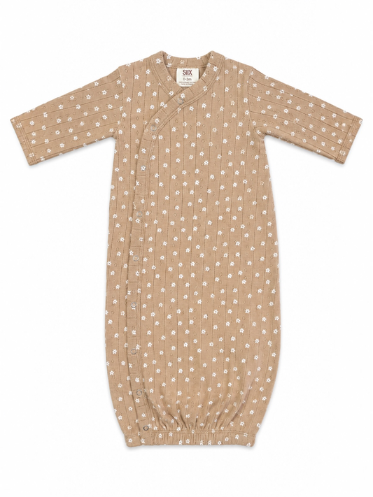 Almond Bloom Pointelle Gown | Siix Collection