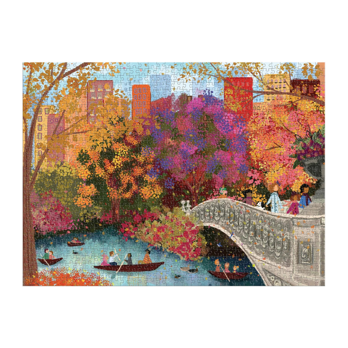 Joy Laforme Autumn on Bow Bridge Puzzle (1000 Piece) | Galison