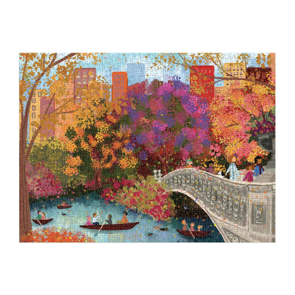 Joy Laforme Autumn on Bow Bridge Puzzle (1000 Piece) | Galison
