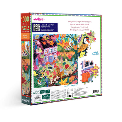 Autumn Cottage Puzzle (1000pc) | Eeboo