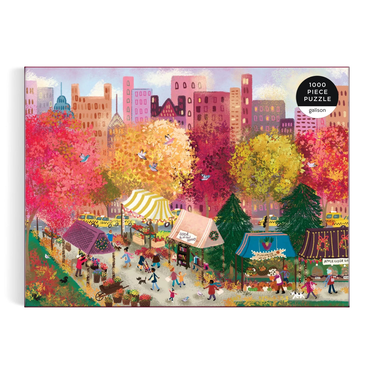 Joy Laforme Autumn at the City Market Puzzle (1000 Piece) | Galison