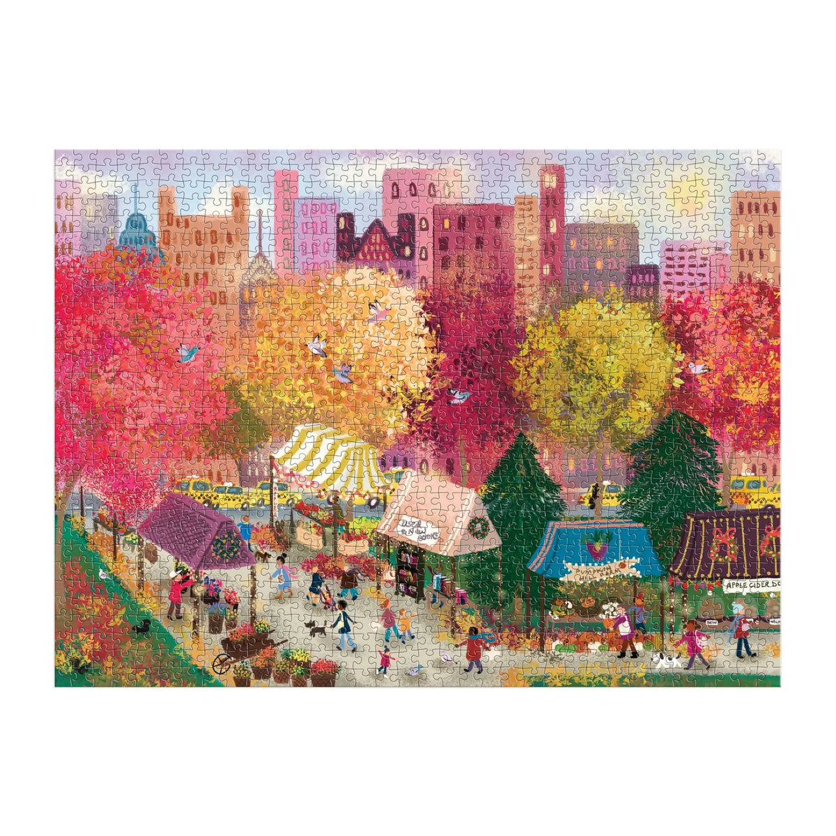 Joy Laforme Autumn at the City Market Puzzle (1000 Piece) | Galison