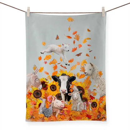 Cotton Printed Tea Towel (Various Prints) | Greenbox Art