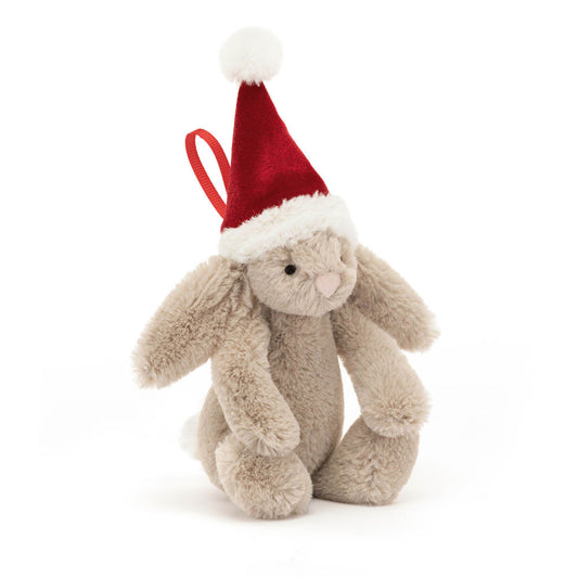 Bashful Beige Christmas Bunny Ornament | Jellycat