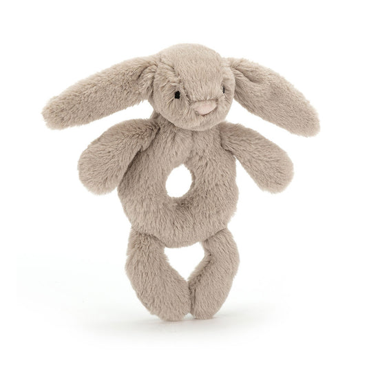 Bashful Beige Bunny Ring Rattle | Jellycat