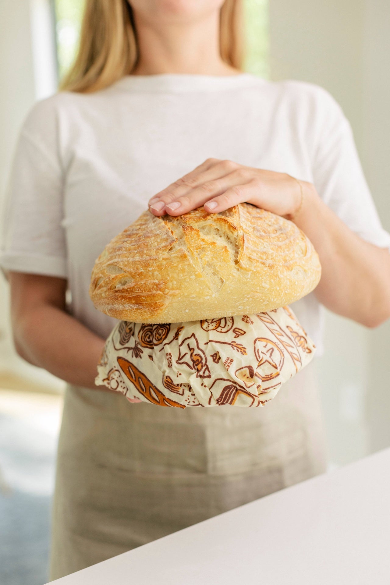 Bakery Lane Print Reusable Bread Wrap | Bee's Wrap