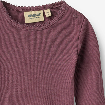 Regitize Eggplant Bodysuit | Wheat