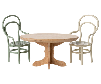 Oval Dining Table, Mouse - Nature l Maileg