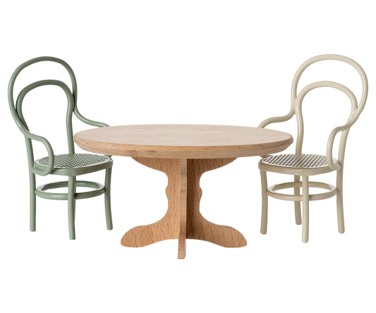 Oval Dining Table, Mouse - Nature l Maileg
