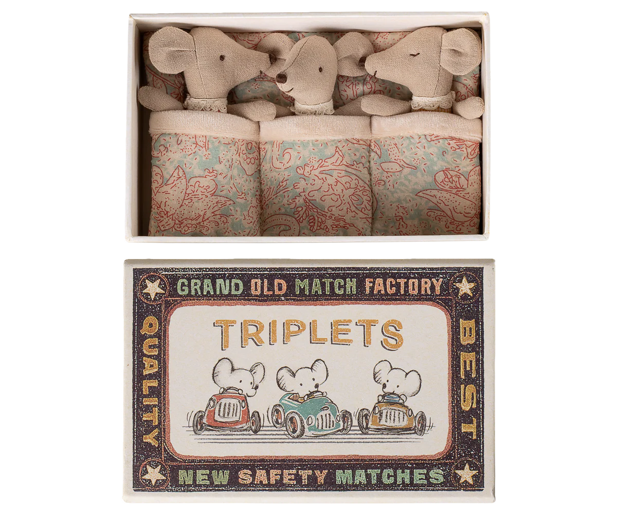 Baby Triplets in a Match Box | Maileg