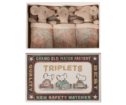 Baby Triplets in a Match Box | Maileg