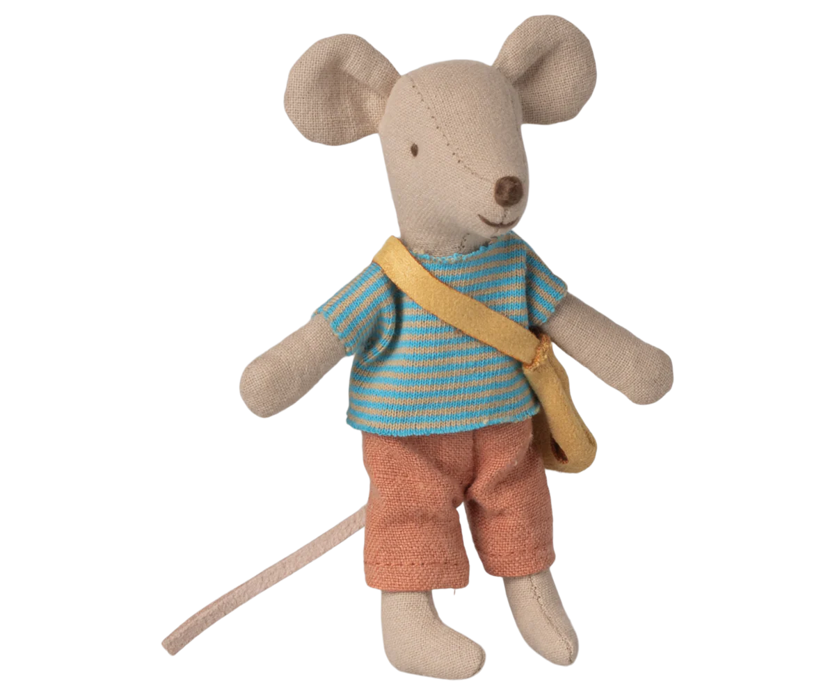 Little Brother Mouse with Bag | Maileg