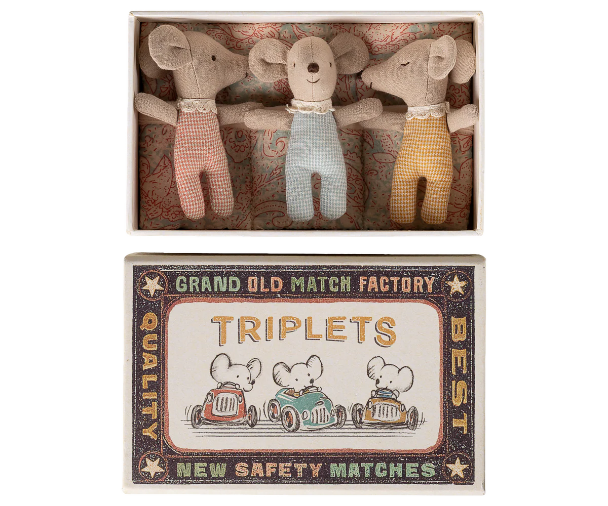 Baby Triplets in a Match Box | Maileg