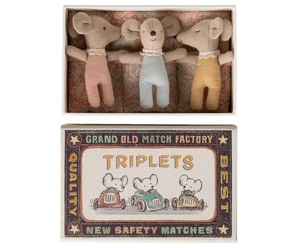 Baby Triplets in a Match Box | Maileg