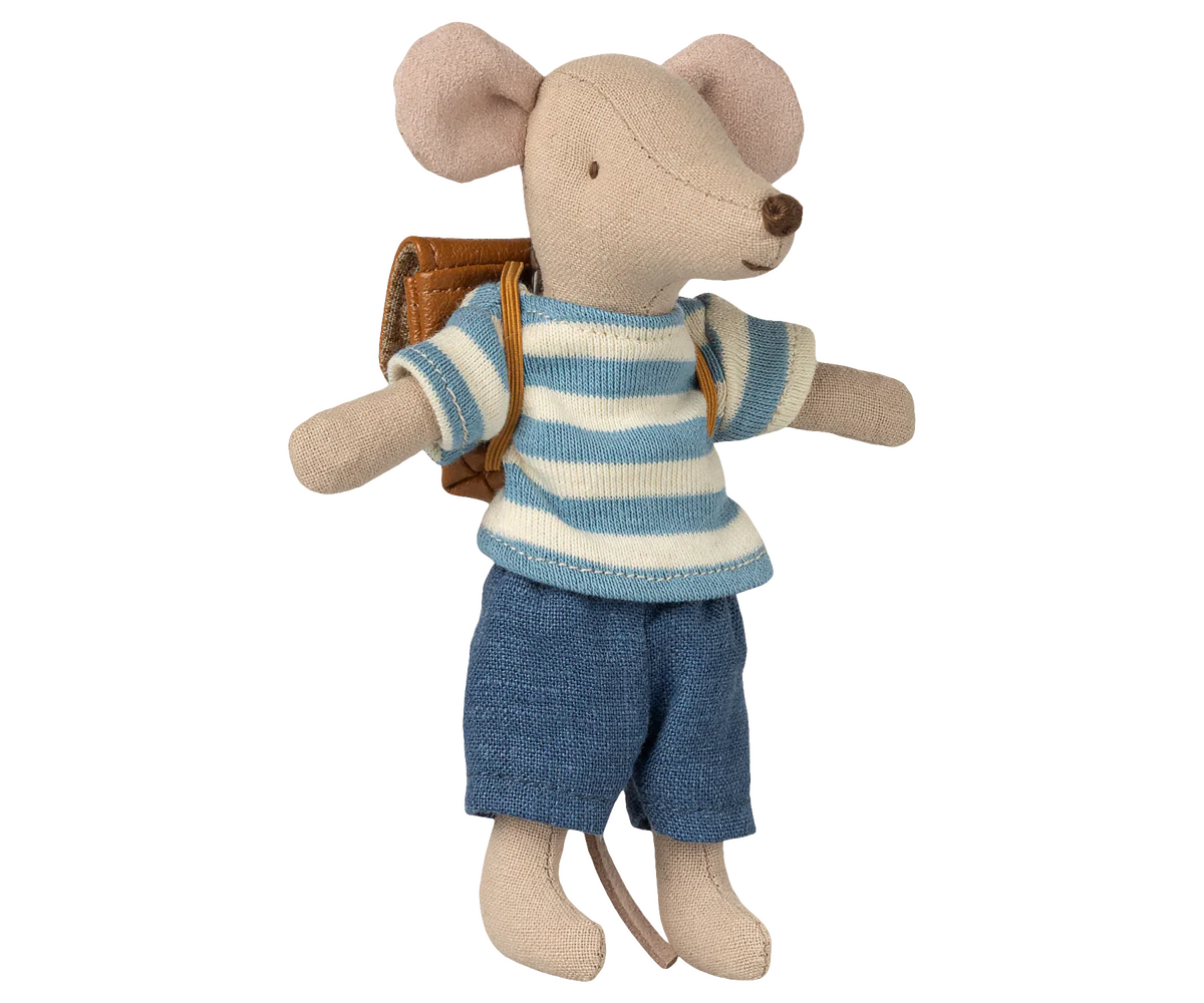 Big Brother Tricycle Mouse - Brown | Maileg