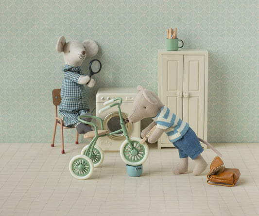 Big Brother Tricycle Mouse - Brown | Maileg