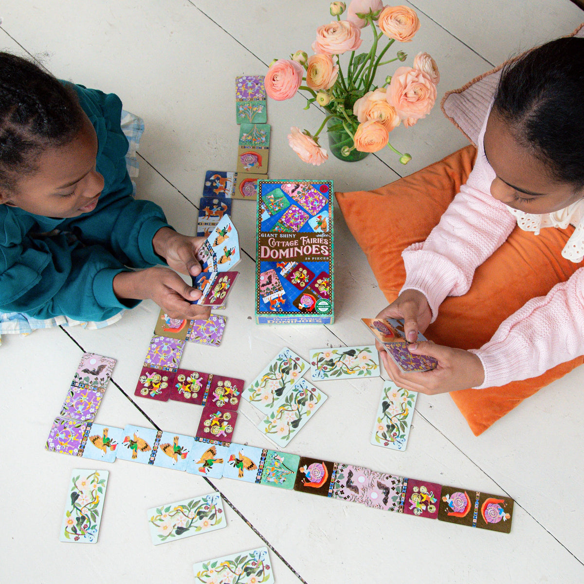 Cottage Fairies Giant Shiny Dominoes | Eeboo
