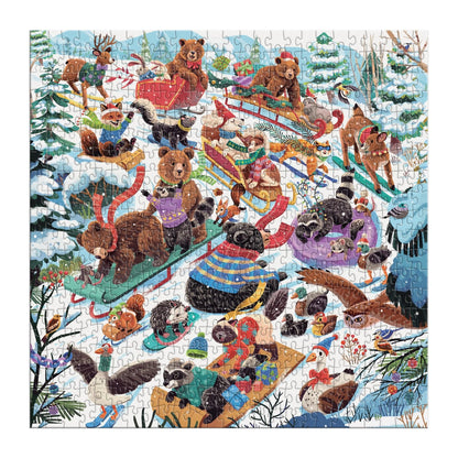 Dashing All The Way 500 Piece Puzzle | Galison
