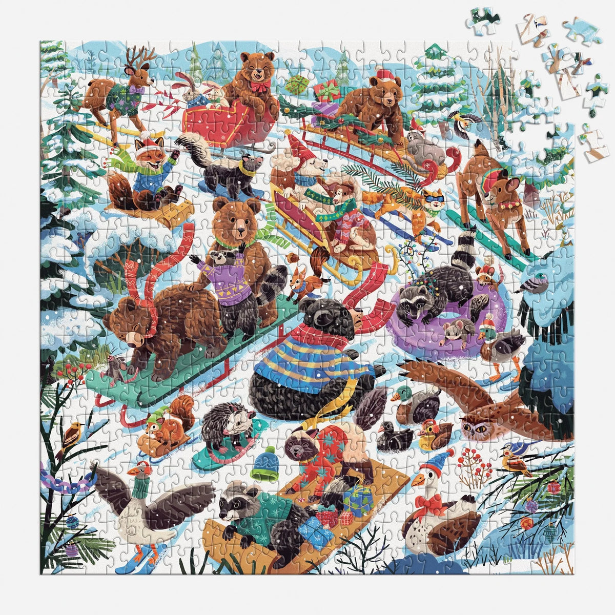 Dashing All The Way 500 Piece Puzzle | Galison
