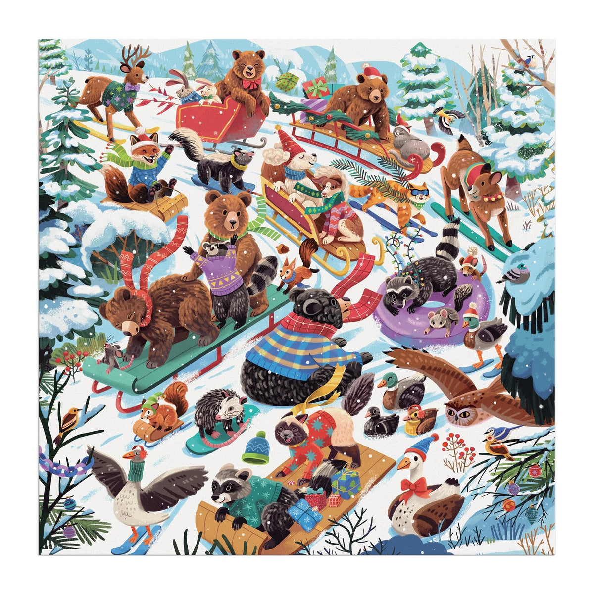 Dashing All The Way 500 Piece Puzzle | Galison