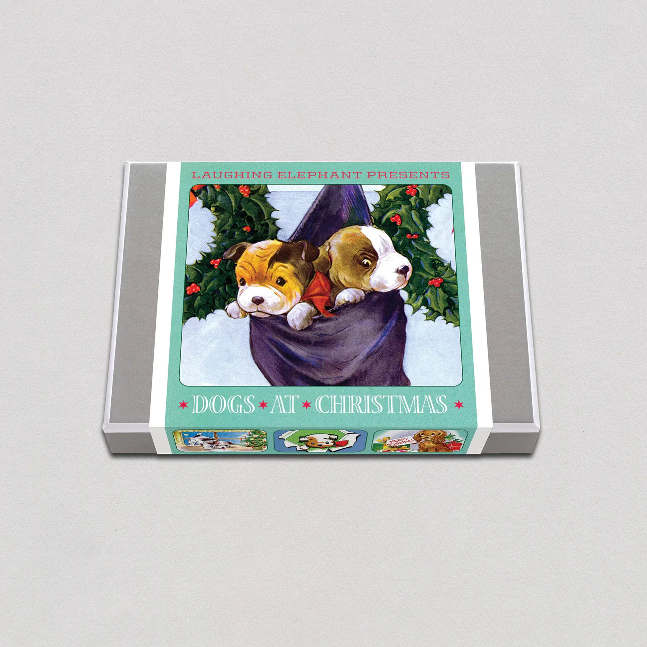 Dogs at Christmas Boxed Card Set | Laughing Elephant