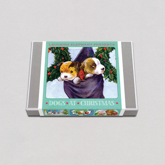 Dogs at Christmas Boxed Card Set | Laughing Elephant