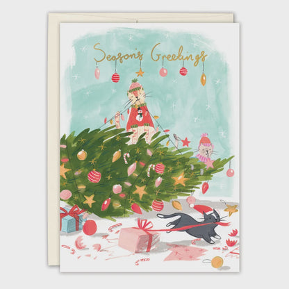 Cats Christmas Mischief Card | Biely & Shoaf