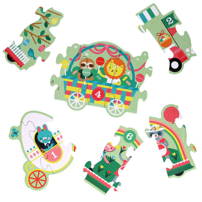 Easter Parade Shaped Floor Puzzle | Petit Collage
