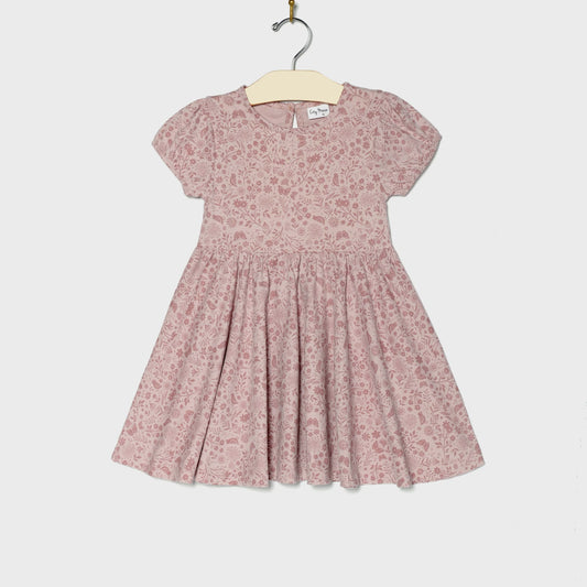 Birds and Butterflies Twirl Dress | City Mouse Studio