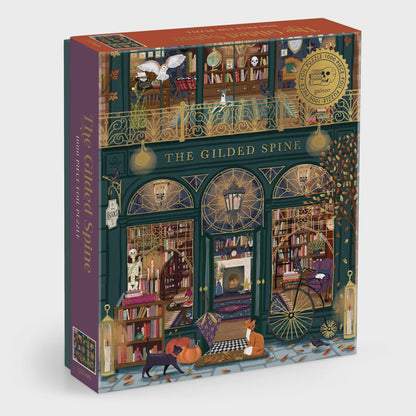 The Gilded Spine Foil Puzzle (1000 Piece) | Galison