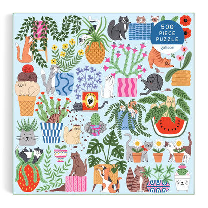 Cats in the Houseplants (500 Piece) | Galison