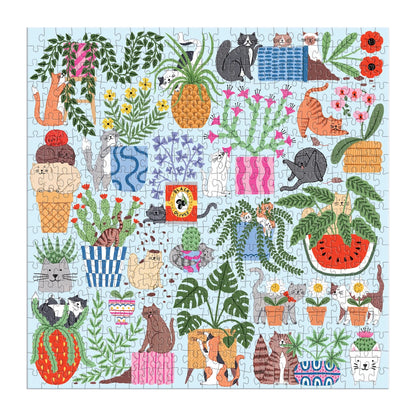 Cats in the Houseplants (500 Piece) | Galison