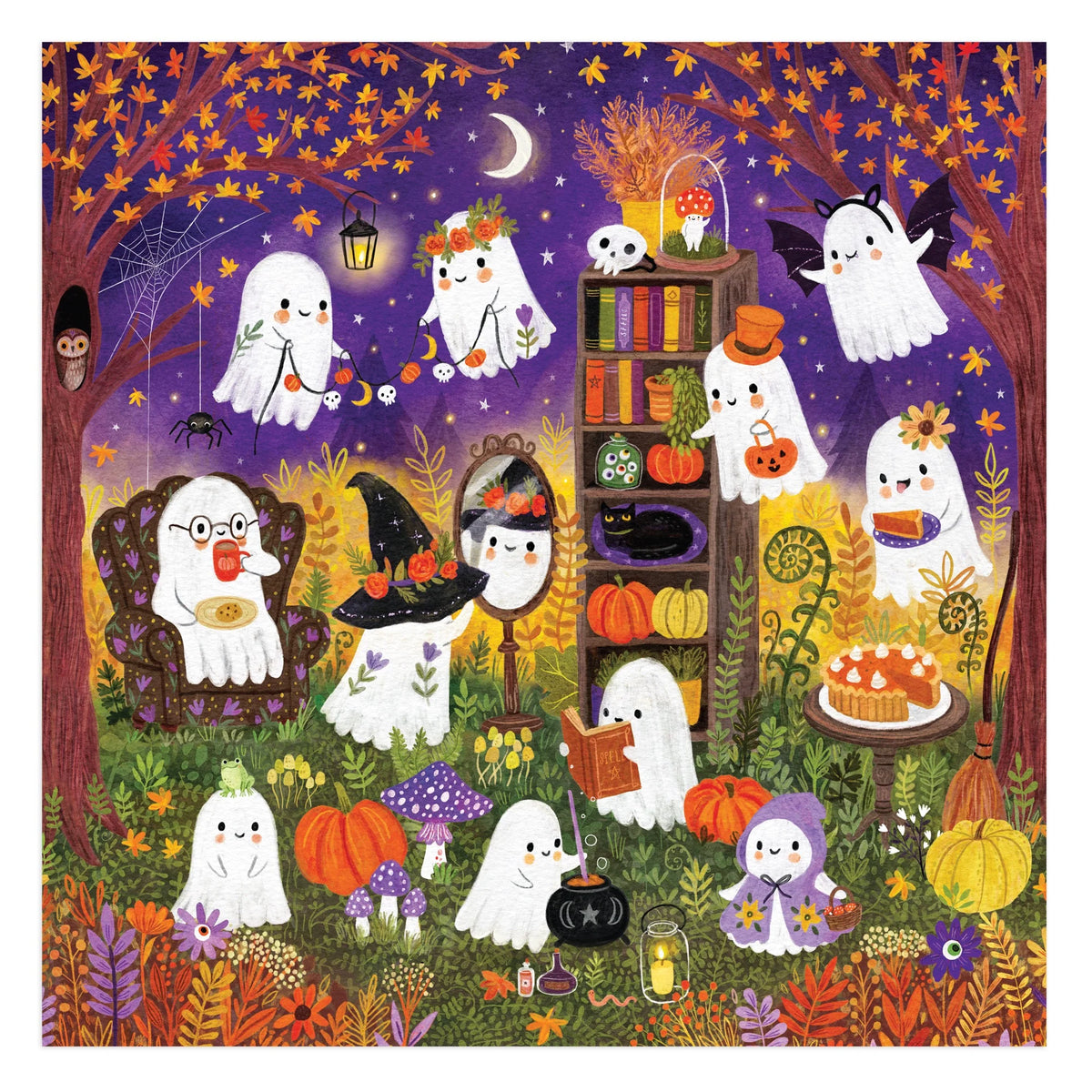 Ghostly Gathering Family Puzzle (500 Piece) | Mudpuppy