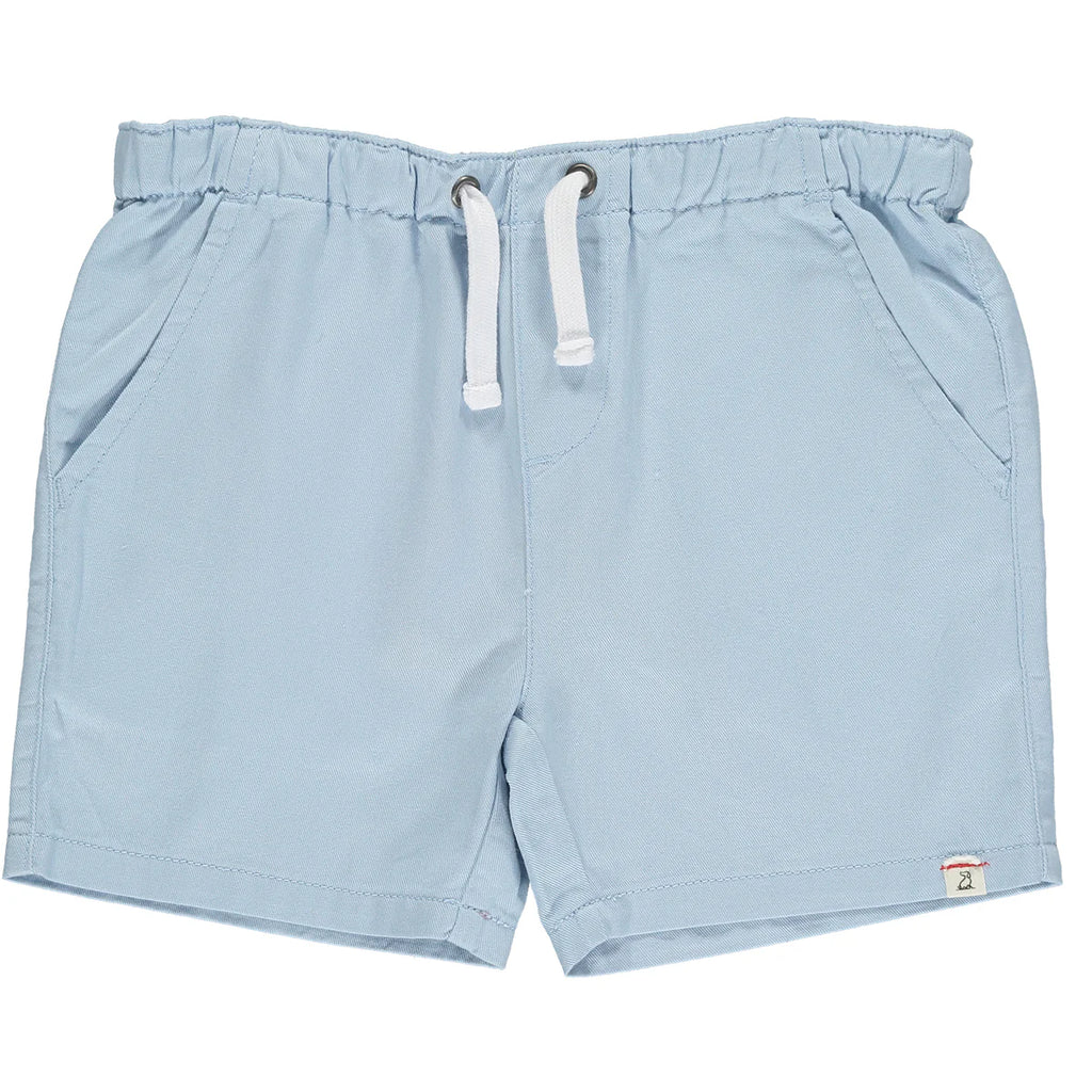 Pale Blue Twill Shorts | Me & Henry