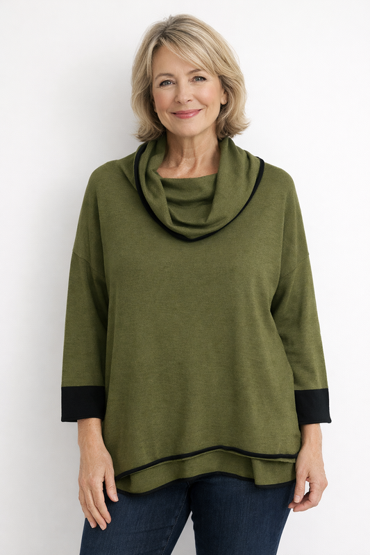 Olive Tipped Pullover | Habitat Clothing