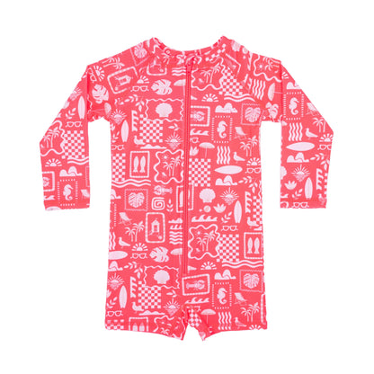 Long Sleeve Rash Guard Shortie | Brave Little Ones
