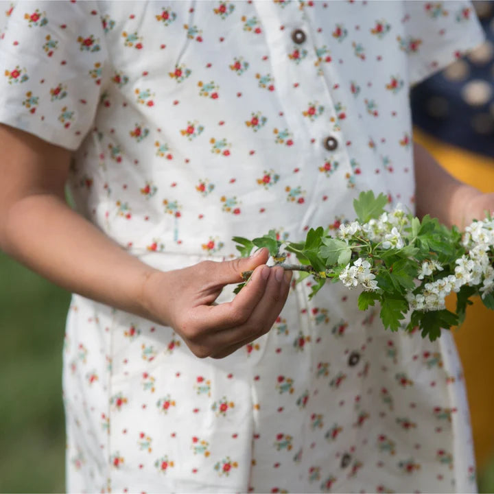 Flowers Button Through Dress/Little Green Radicals