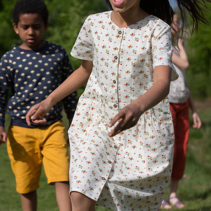 Flowers Button Through Dress/Little Green Radicals