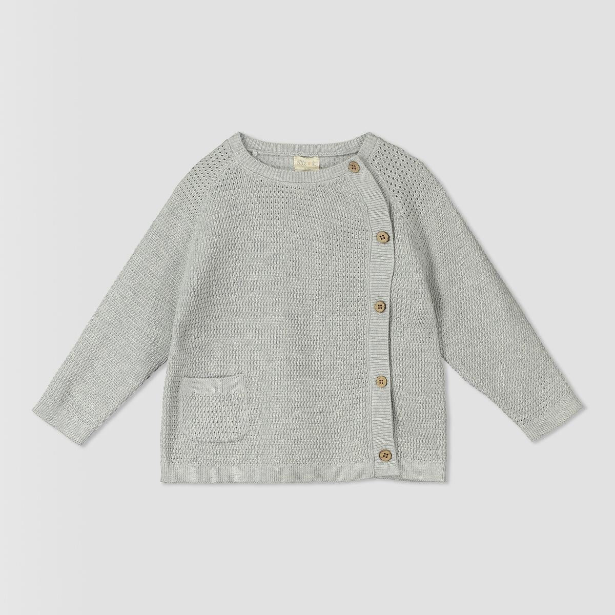 Grey Knit Sweater| Ettie & H