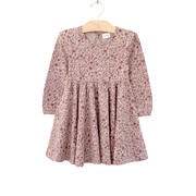 Fox Floral Twirl Dress Dusty Rose|City Mouse Studio