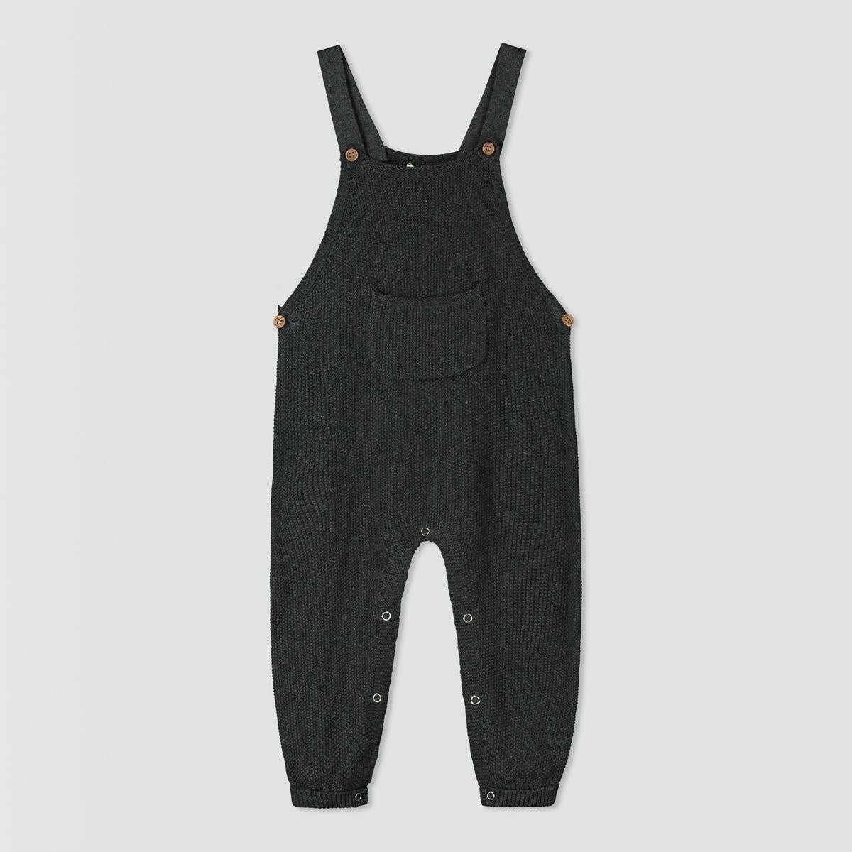 Charcoal Grey Knit Overall 12-18m| Ettie & H