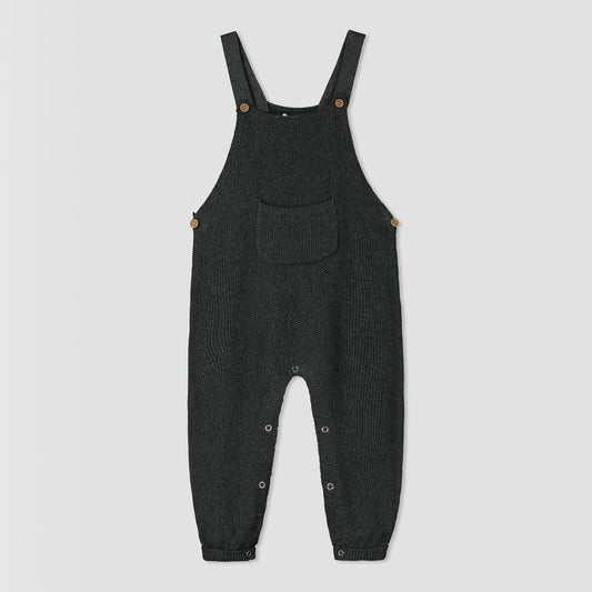 Charcoal Grey Knit Overall | Ettie & H