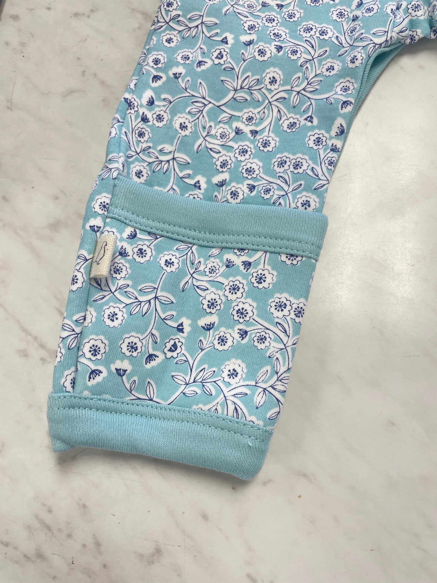 Blossom Turquoise Romper | Pigeon Organics