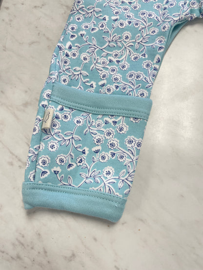 Blossom Turquoise Romper | Pigeon Organics