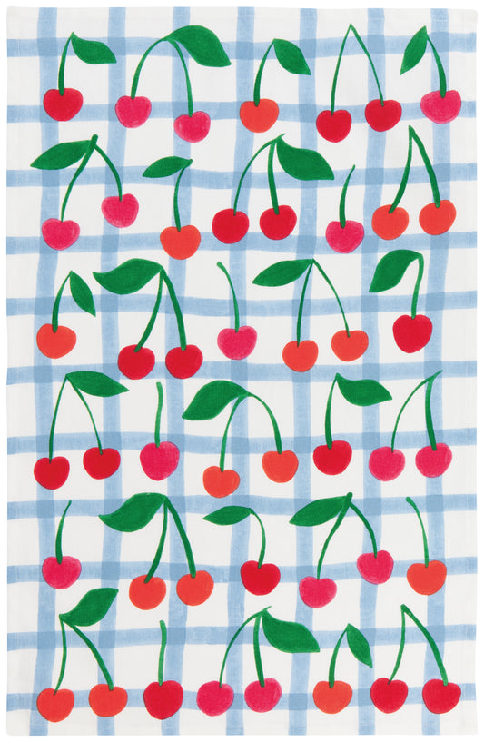 Very Cherry Print Tea Towel | Danica