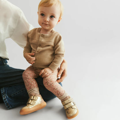 Jules Jersey Leggings - Rose Dust Flower Meadow | Wheat