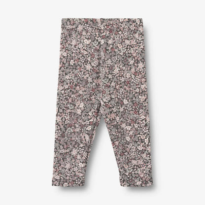 Jules Jersey Leggings - Purple Stone Flowers | Wheat