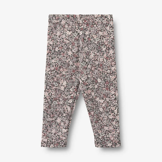 Jules Jersey Leggings - Purple Stone Flowers | Wheat