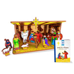 Away in a Manger Children's Nativity Book & Playset | Storytime Toys
